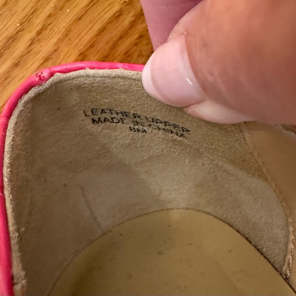 Talbots Pink Croc Flats EUC Sz 8 - Picture 4 of 7